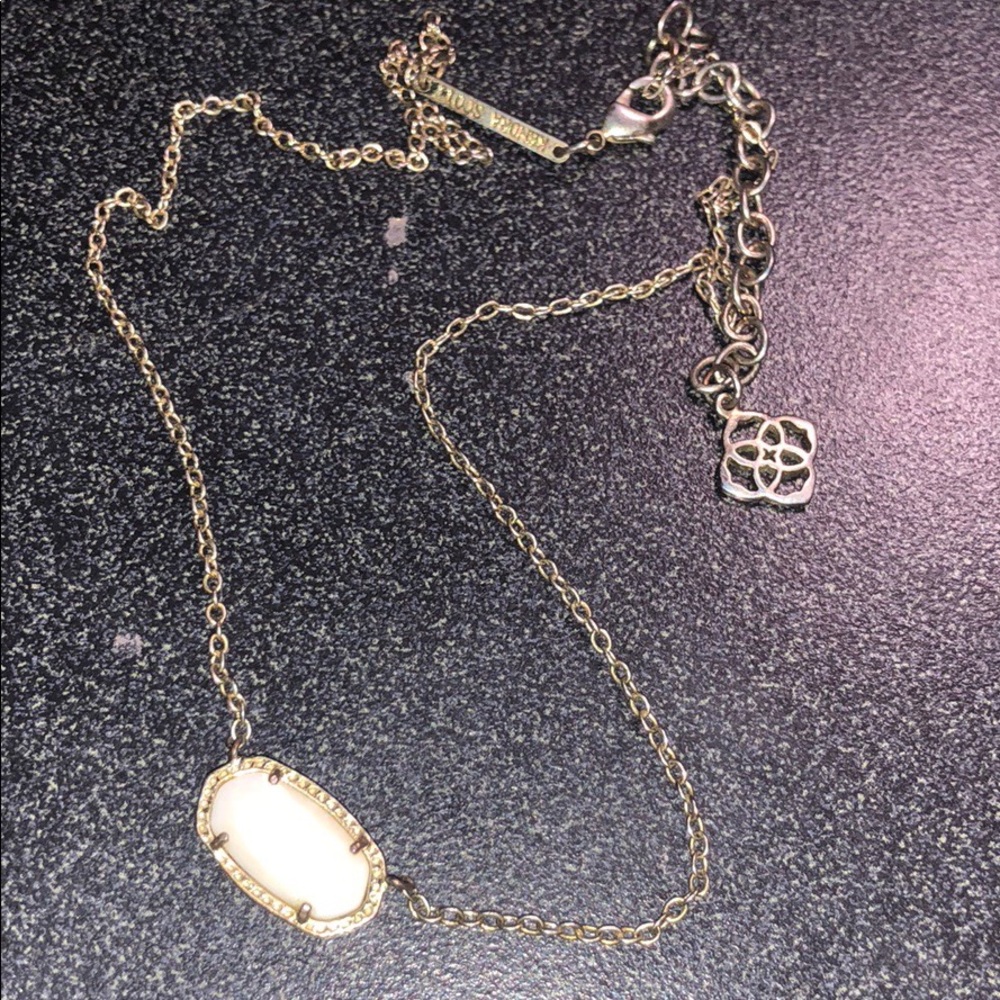 White Kendra Scott necklace
